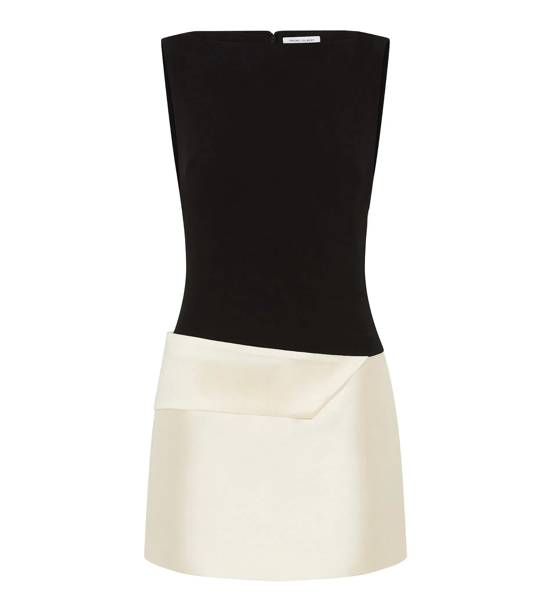 Rachel Gilbert Rikki Fold over Stretch-crepe Mini Dress in Multi Size AU 10 - Image 4