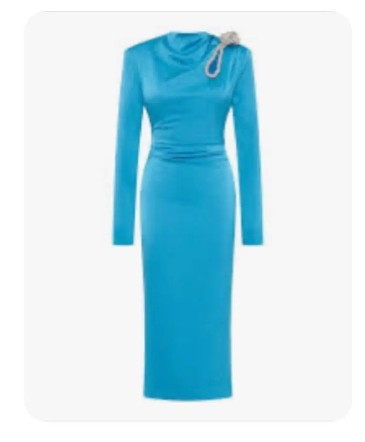 Rachel Gilbert Henrietta Midi Dress Blue Size 6 - Image 1