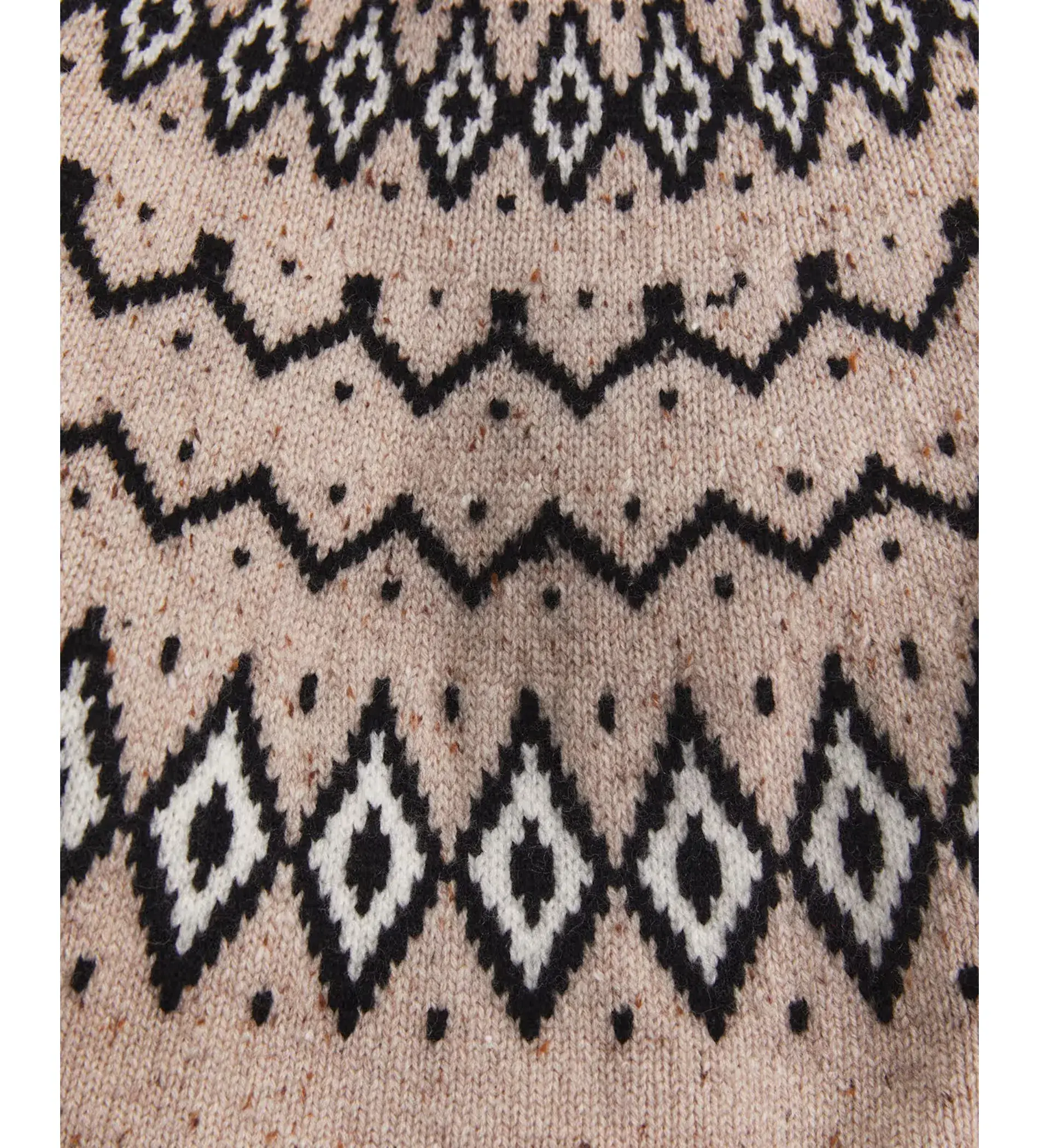 Sportscraft Sunflower Fair Isle Wool Sweater Oatmeal One Size - Image 5