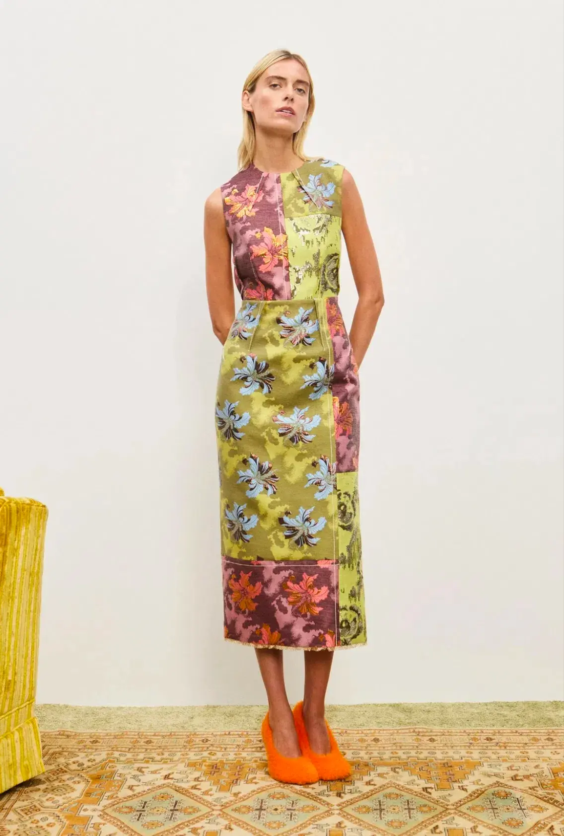 Alemais Adriana Jacquard Gown Midi Size AU 10 - Image 1