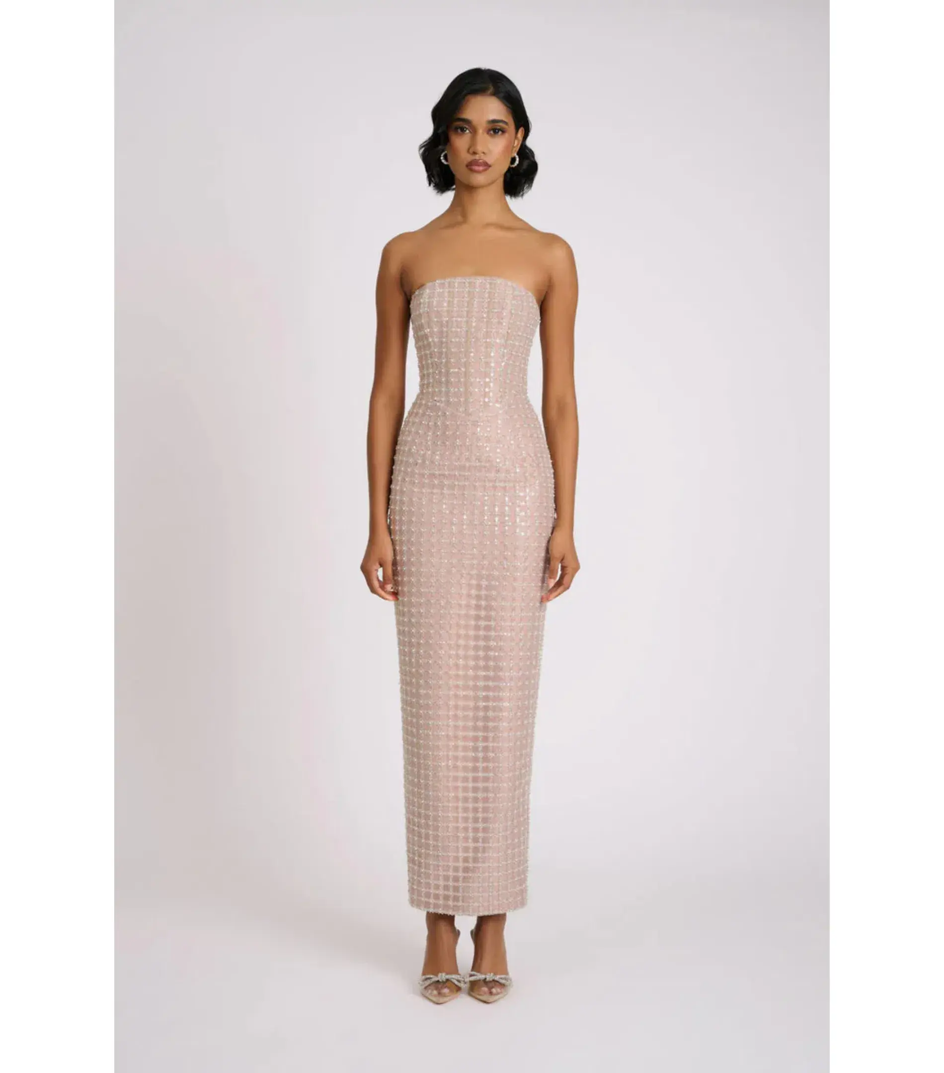 Eliya The Label Peyton Maxi Dress Beige Size XS / AU 6 - Image 1