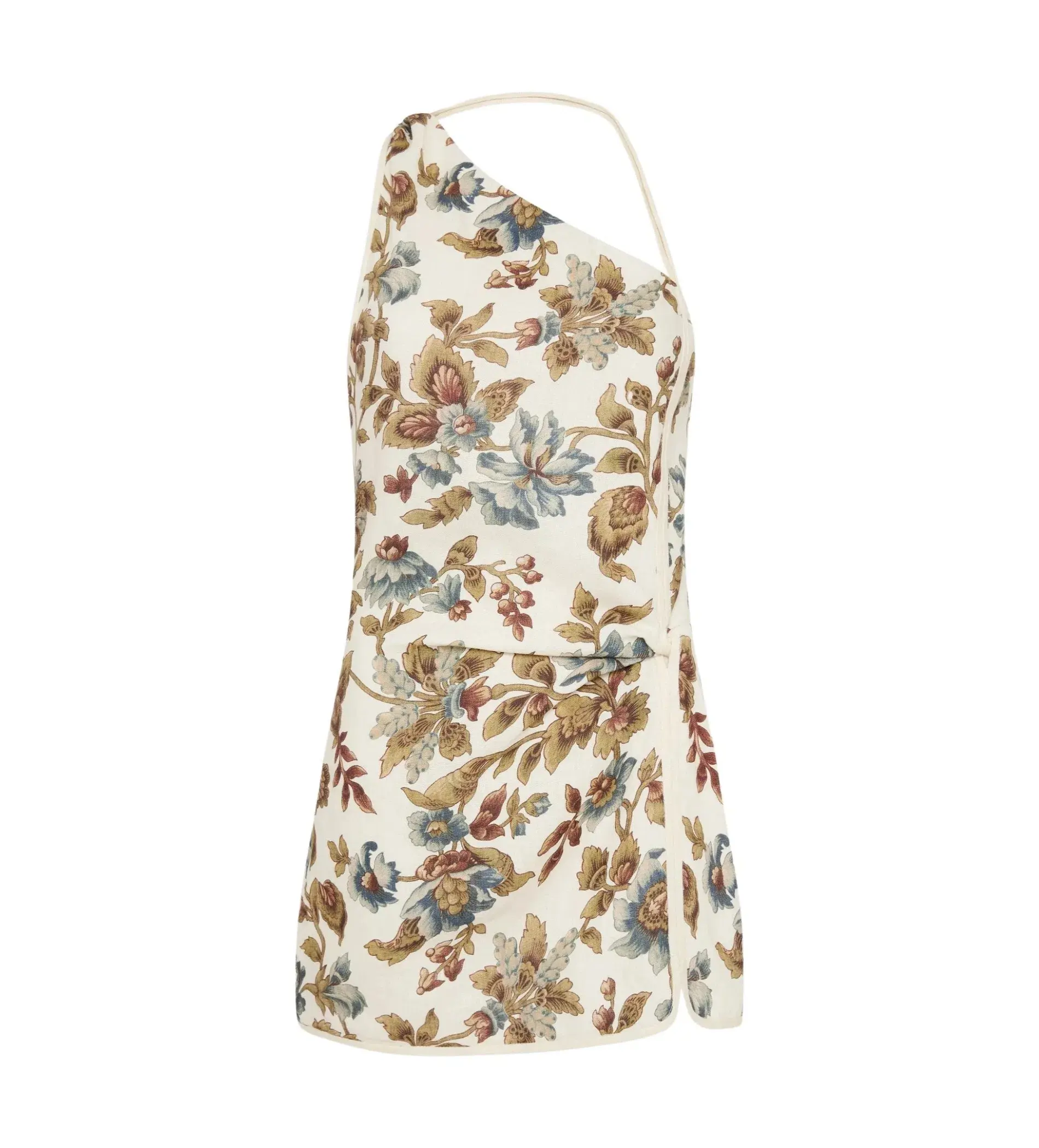Sir the Label Eleanora Asymmetric Mini Dress Cream Floral Size 4 AU 14 - Image 5