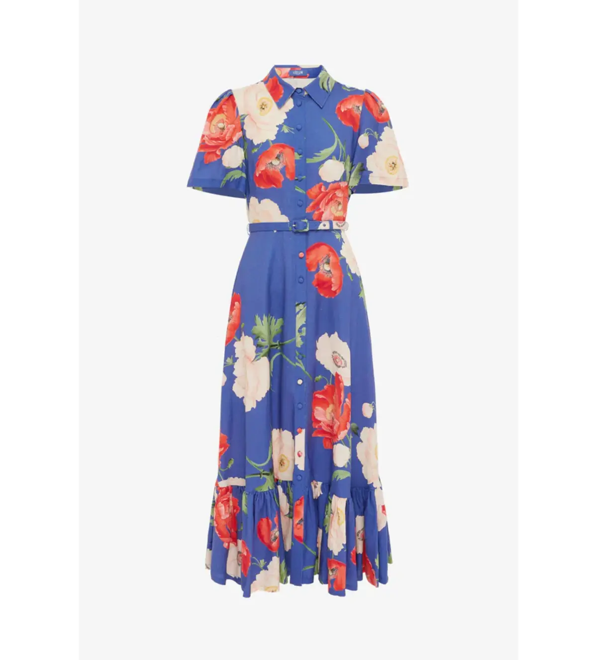Leo Lin Becca Midi Dress in Blue Size AU 16 - Image 4