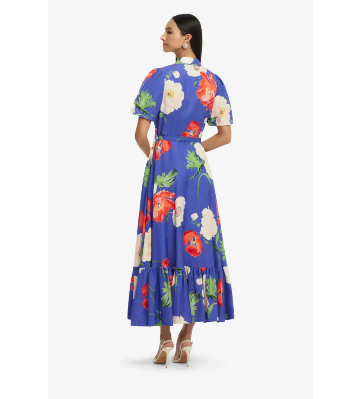 Leo Lin Becca Midi Dress in Blue Size AU 16 - Image 2