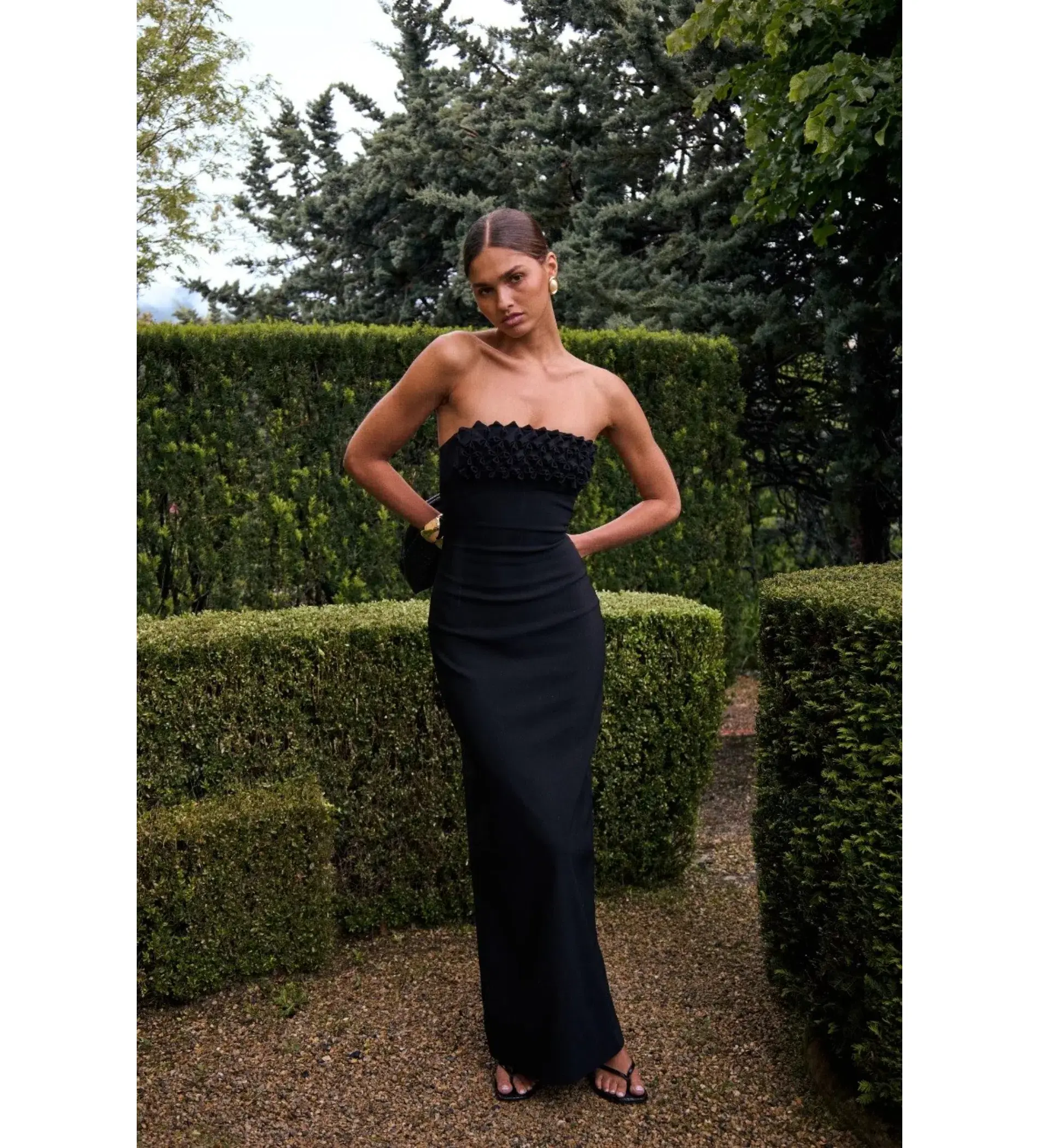 Ance Gria Margo Maxi Dress Black Size S AU 8 - Image 4