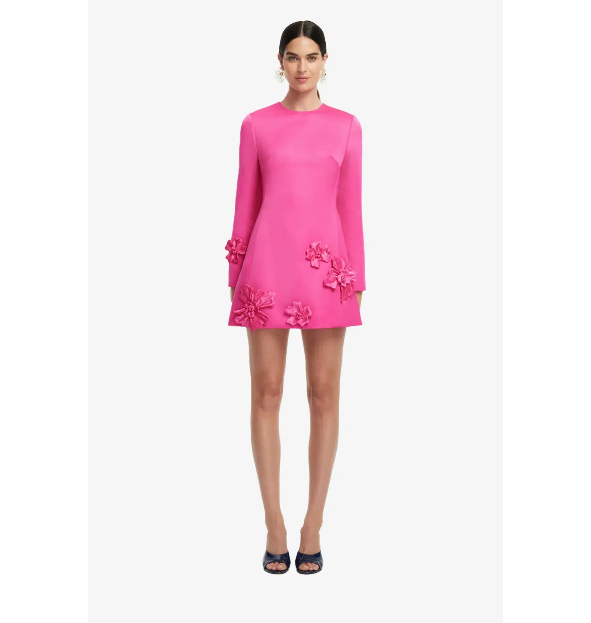Leo Lin "Aliza" Mini Dress Hot Pink Size 8 - Image 1