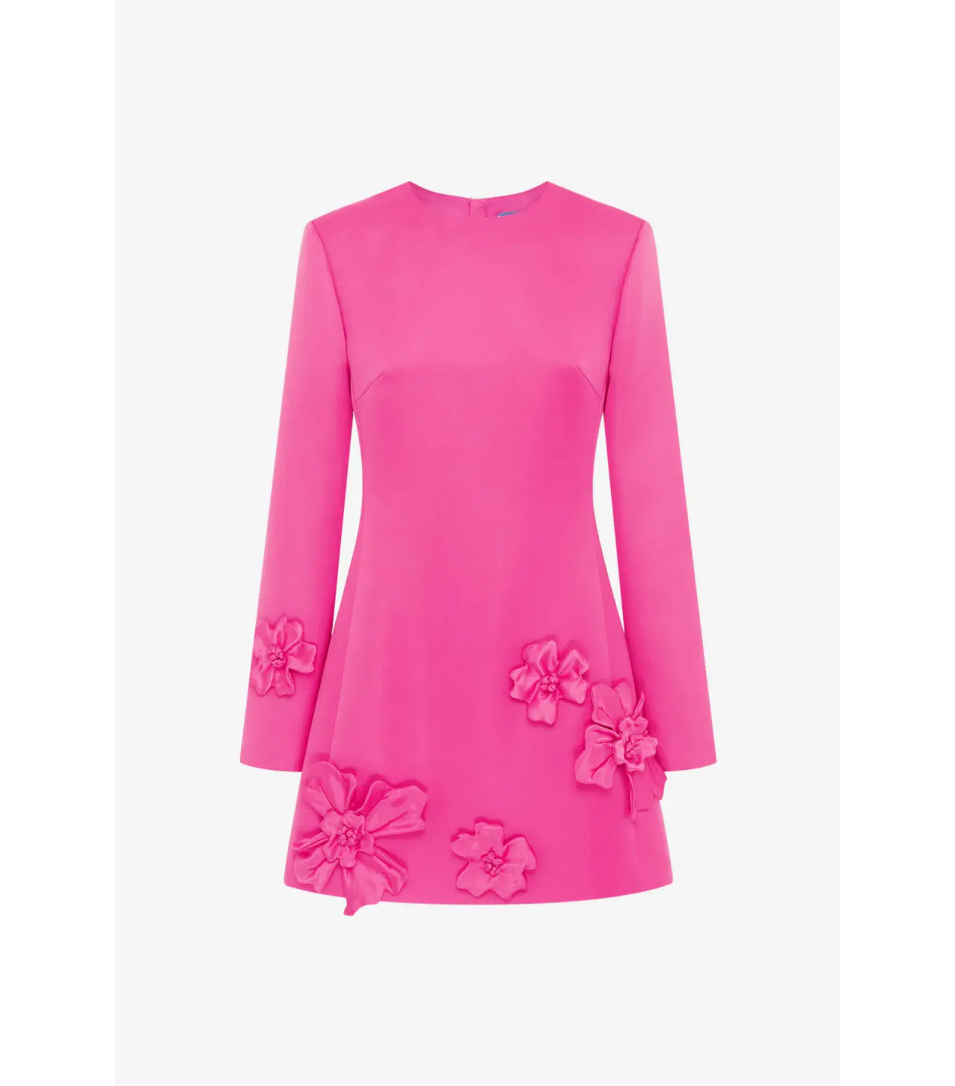 Leo Lin Eliza Mini Dress Hot Pink Size AU 12 - Image 3