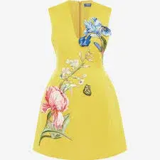 Leo Lin "Bree" V Neck Mini Dress. Size 10 - Image 5