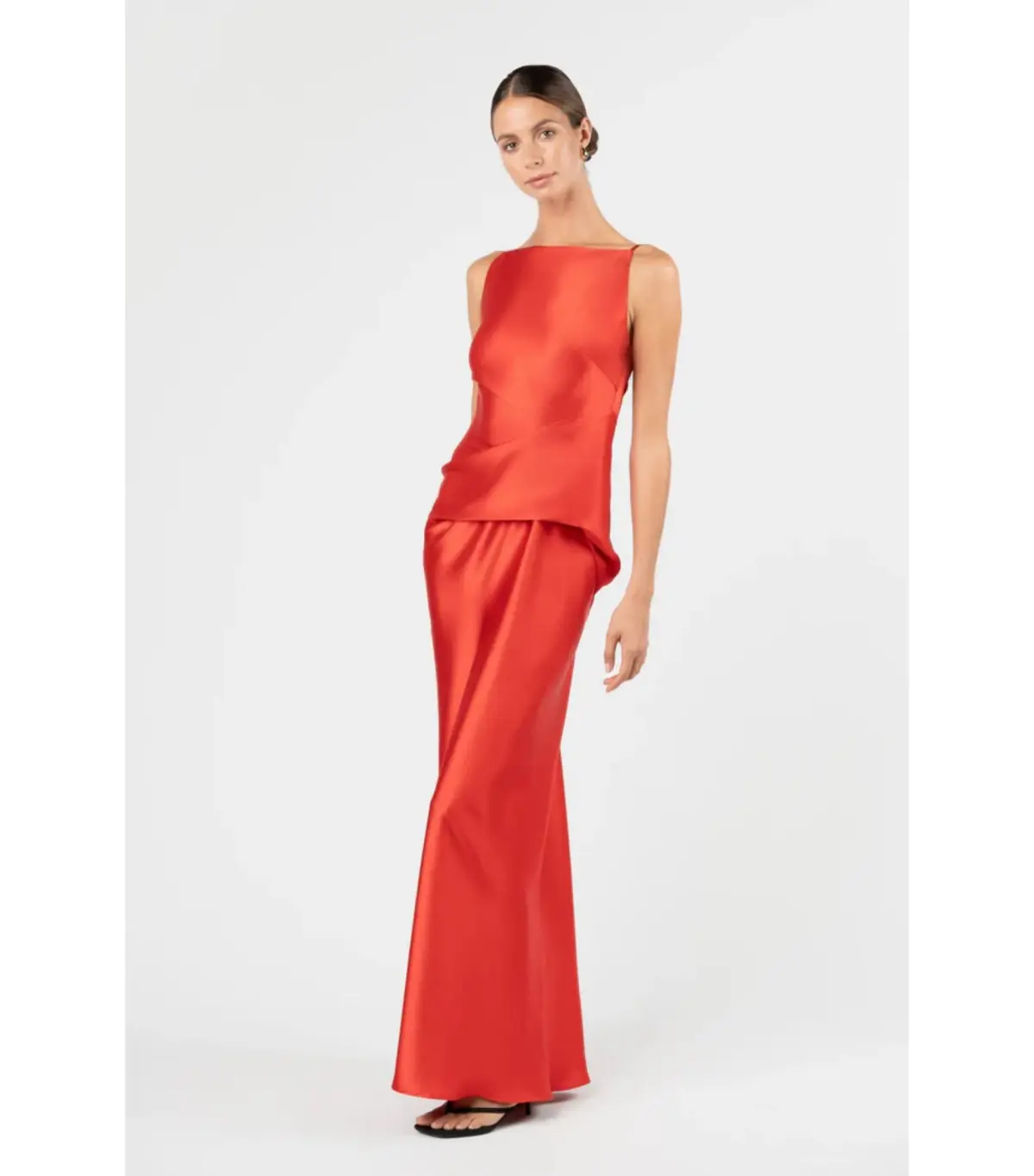 One Fell Swoop Degage Maxi Dress in Torii Satin Size AU 6 - Image 4