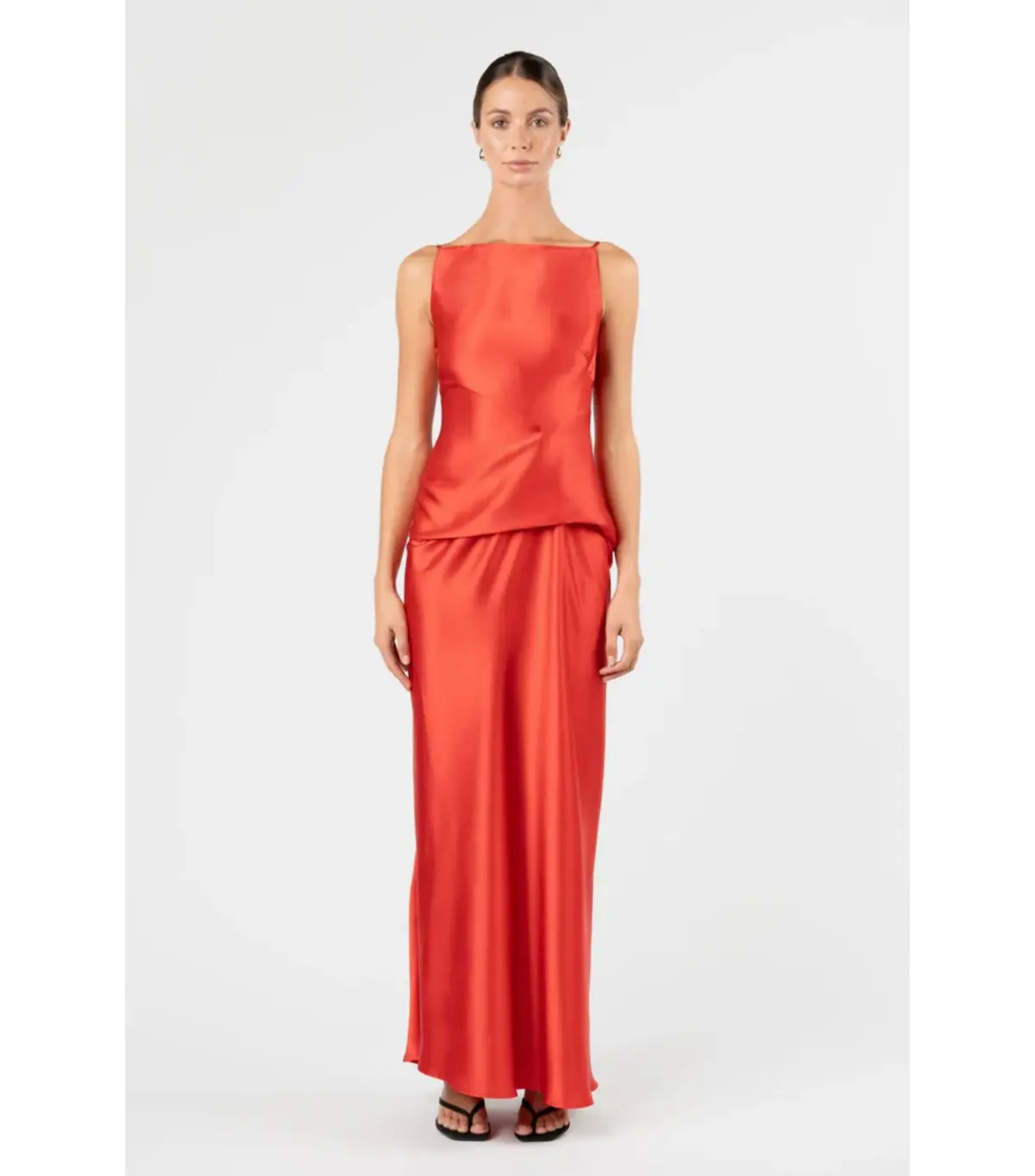 One Fell Swoop Degage Maxi Dress in Torii Satin Size AU 6 - Image 1