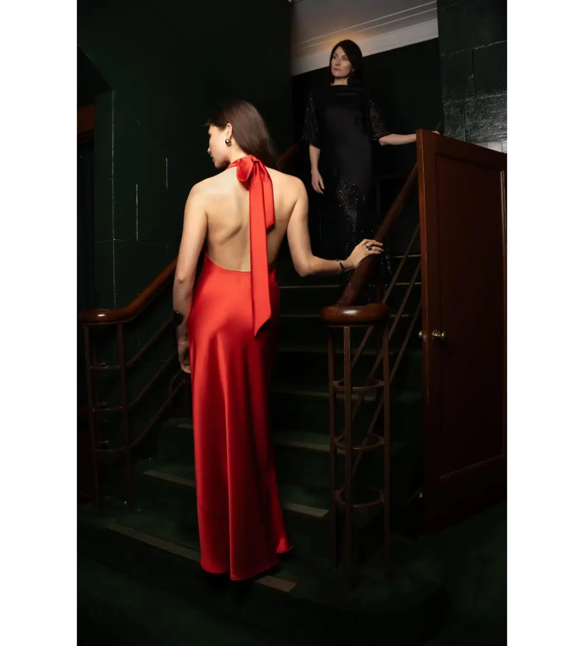 One Fell Swoop Kristina  Dress in Toril Satin Red  Size AU 6 - Image 3