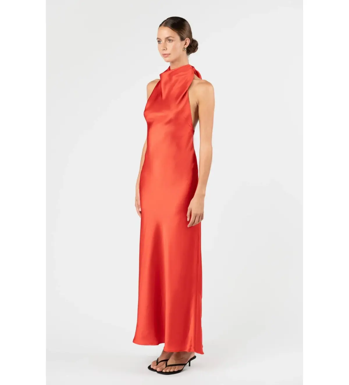 One Fell Swoop Kristina Maxi Dress Torii Satin Size AU 8 - Image 2