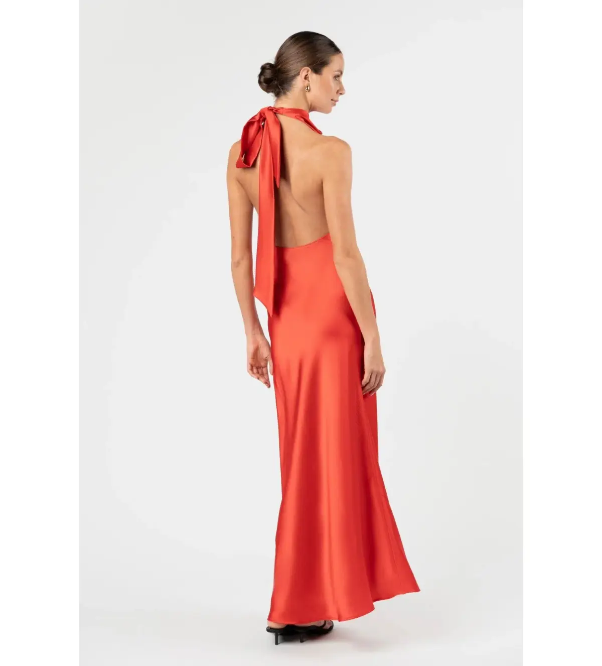 One Fell Swoop Kristina Maxi Dress Torii Satin Size AU 8 - Image 3