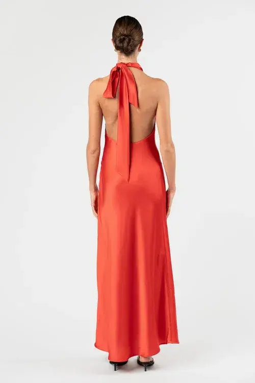 One Fell Swoop "Kristina" Maxi Dress Torii Satin Size 10 - Image 5