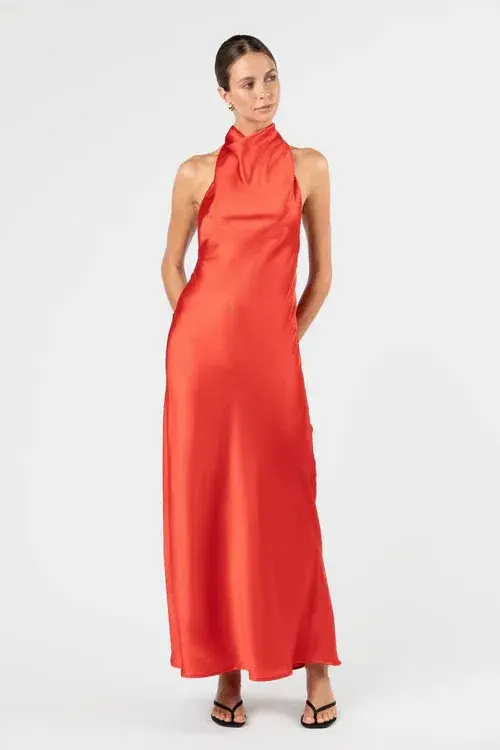One Fell Swoop "Kristina" Maxi Dress Torii Satin Size 10 - Image 2