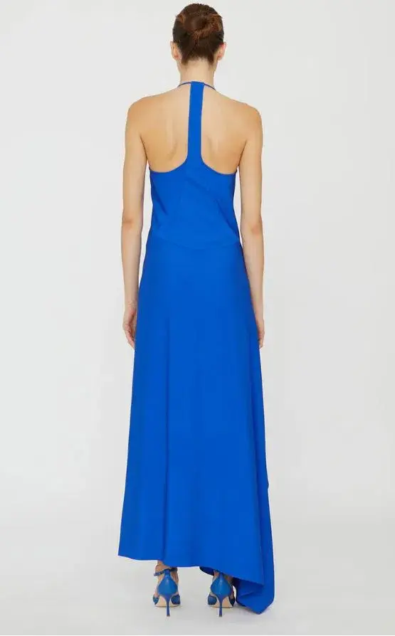 Christopher Esber Floating Split Dress Yves Blue Size 8 - Image 3