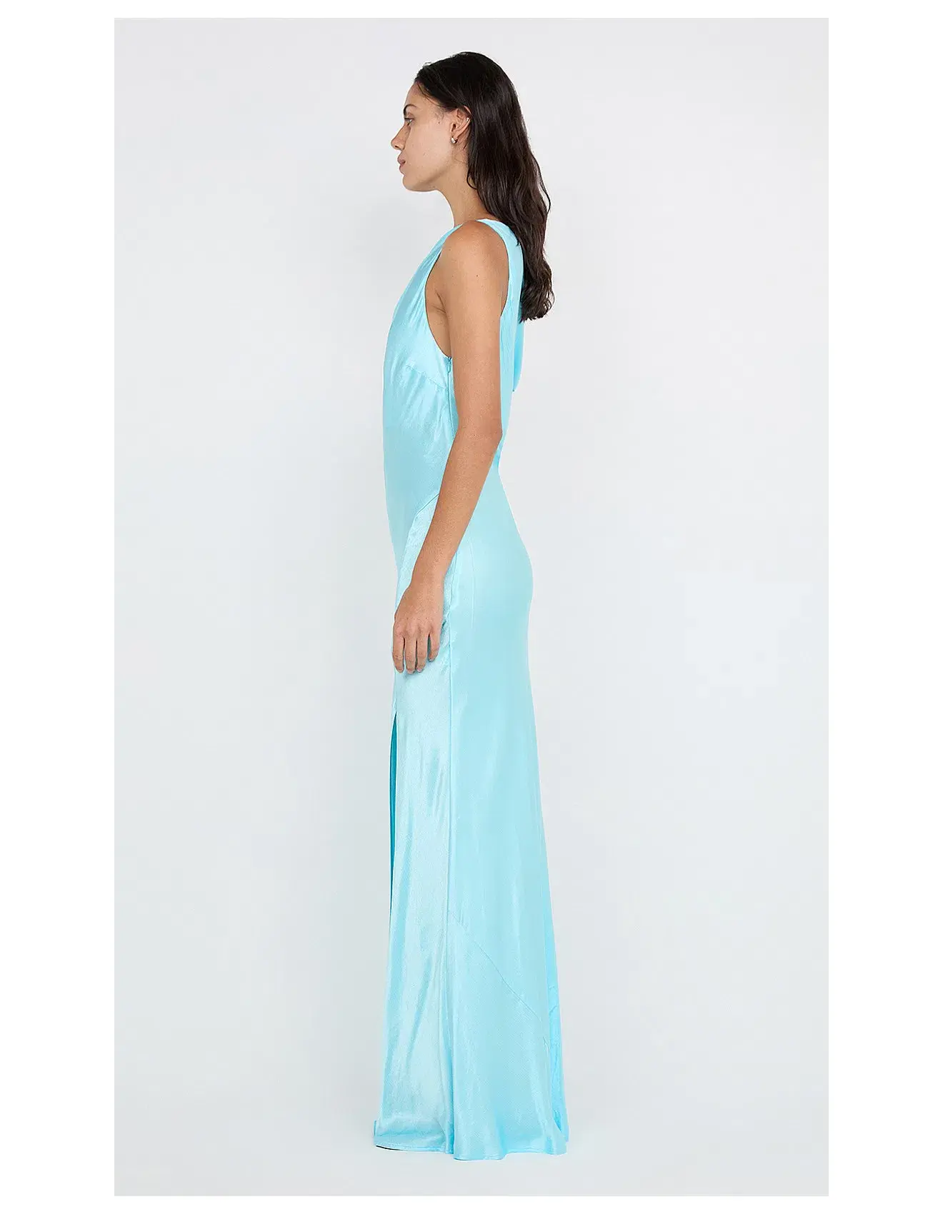 Bec and Bridge Sol Asym Maxi Dress Turquoise Size 6 - Image 2