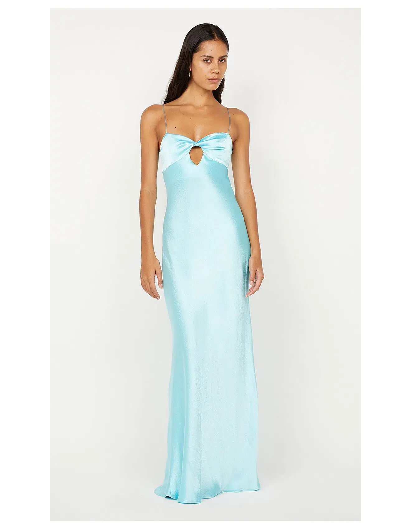 Bec and Bridge Cinder Twist Maxi Dress Turquoise Size 10 - Image 3