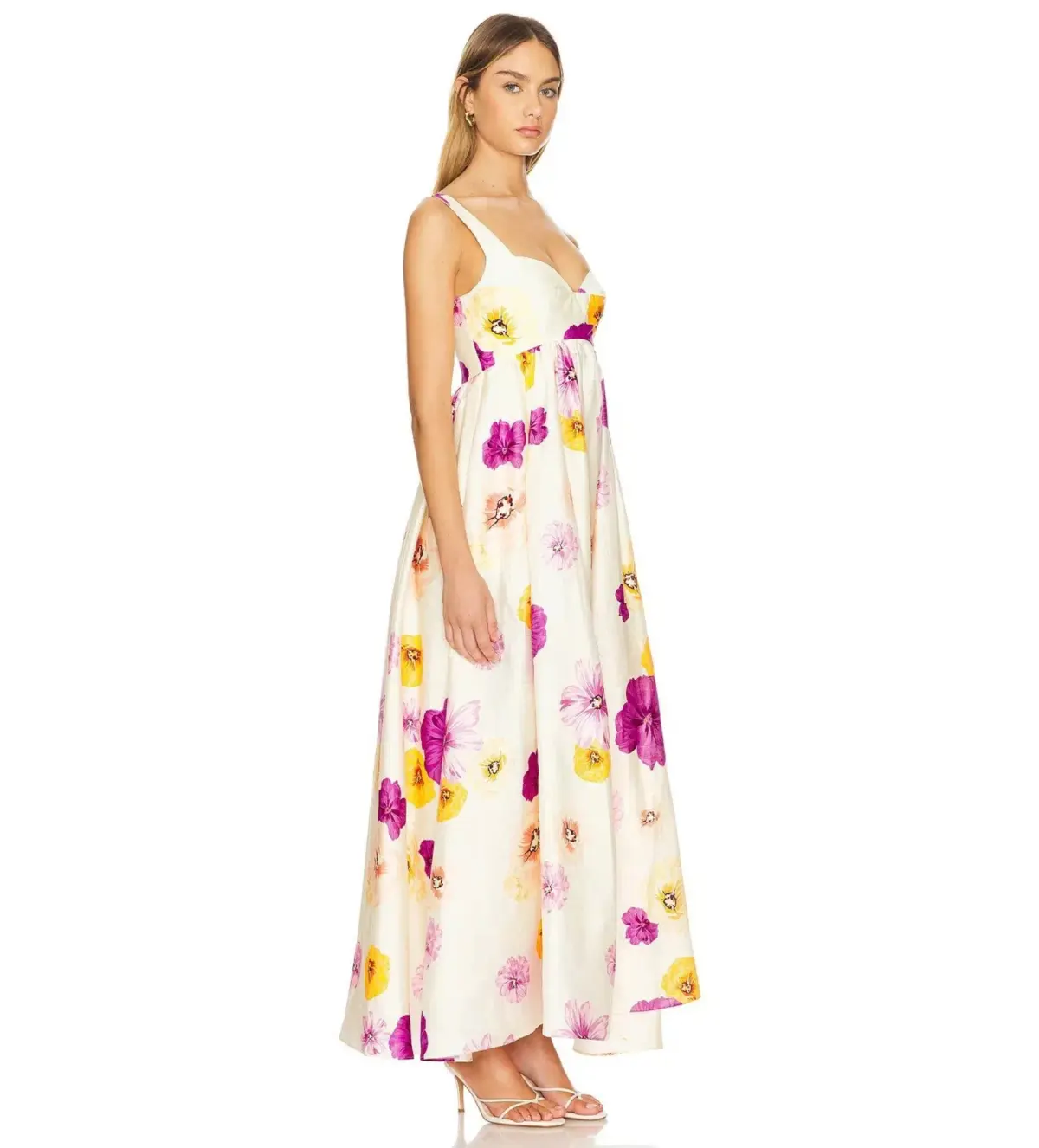 Acler Sandgate Maxi Dress Almond Poppy Size AU 8 - Image 2