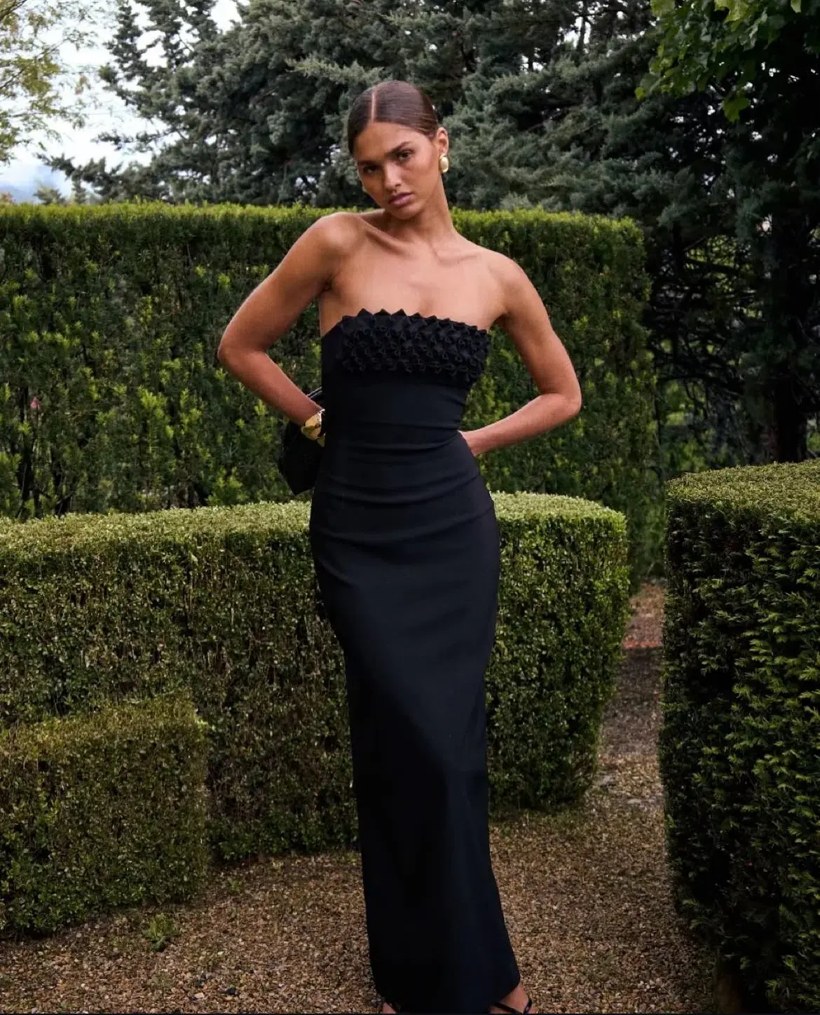 Ance Gria Margo Maxi Dress in Black Size 8/Small  - Image 2