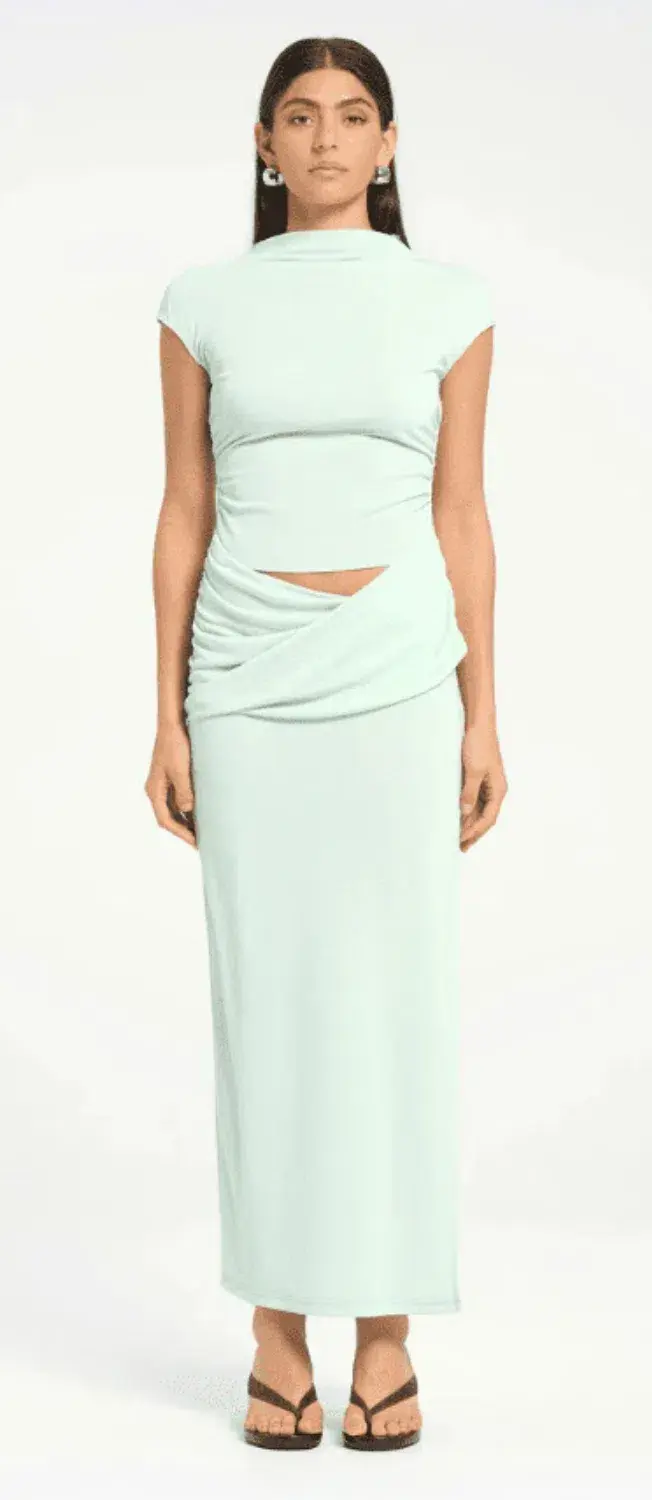 Benni Royce Maxi Dress in Bleached Aqua Size 12 - Image 1