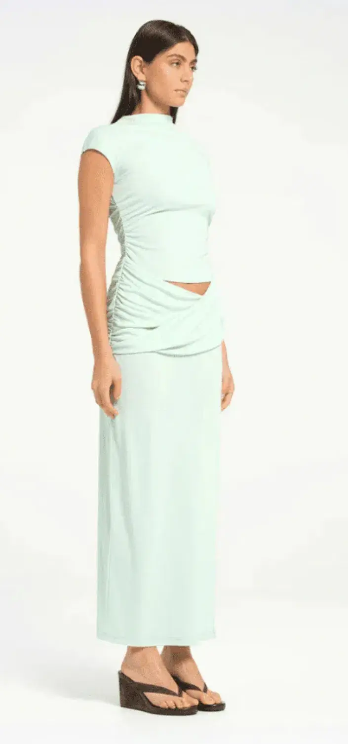 Benni Royce Maxi Dress in Bleached Aqua Size 12 - Image 2