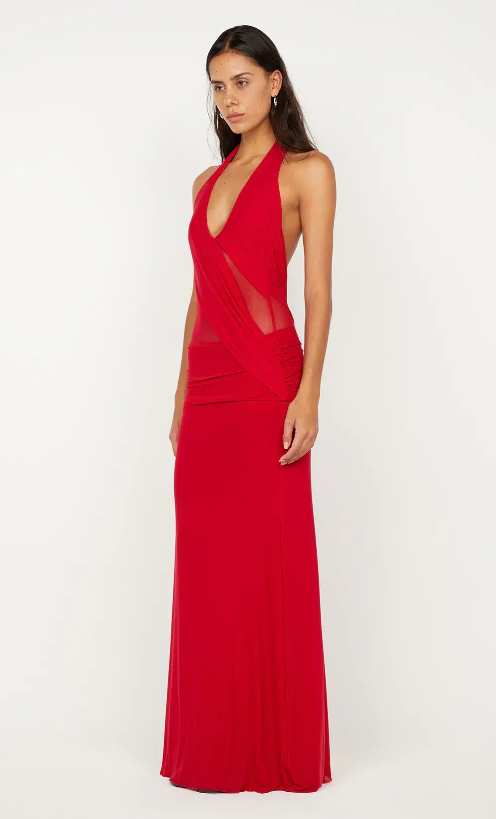 Bec & Bridge Deija Halter Maxi Dress in Red Size 8/S - Image 3