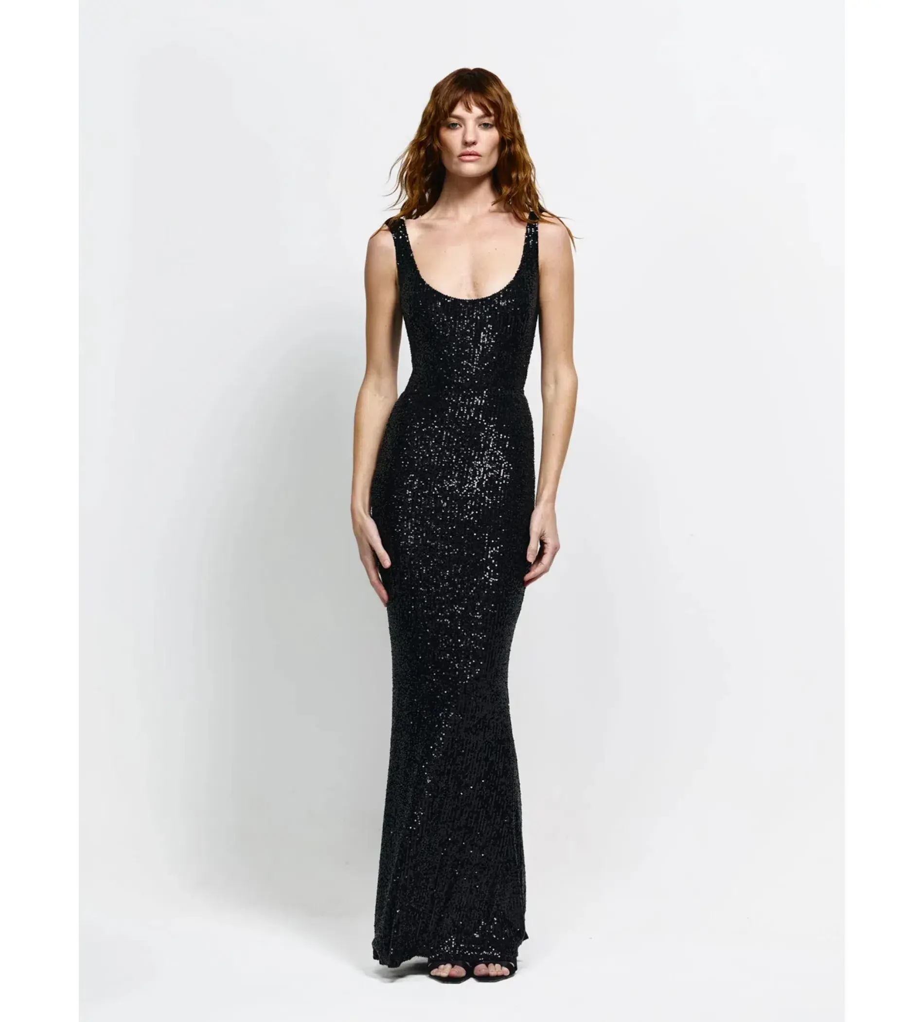 Effie Kats Colson Gown in Black Sequin Size M / AU 10 - Image 1