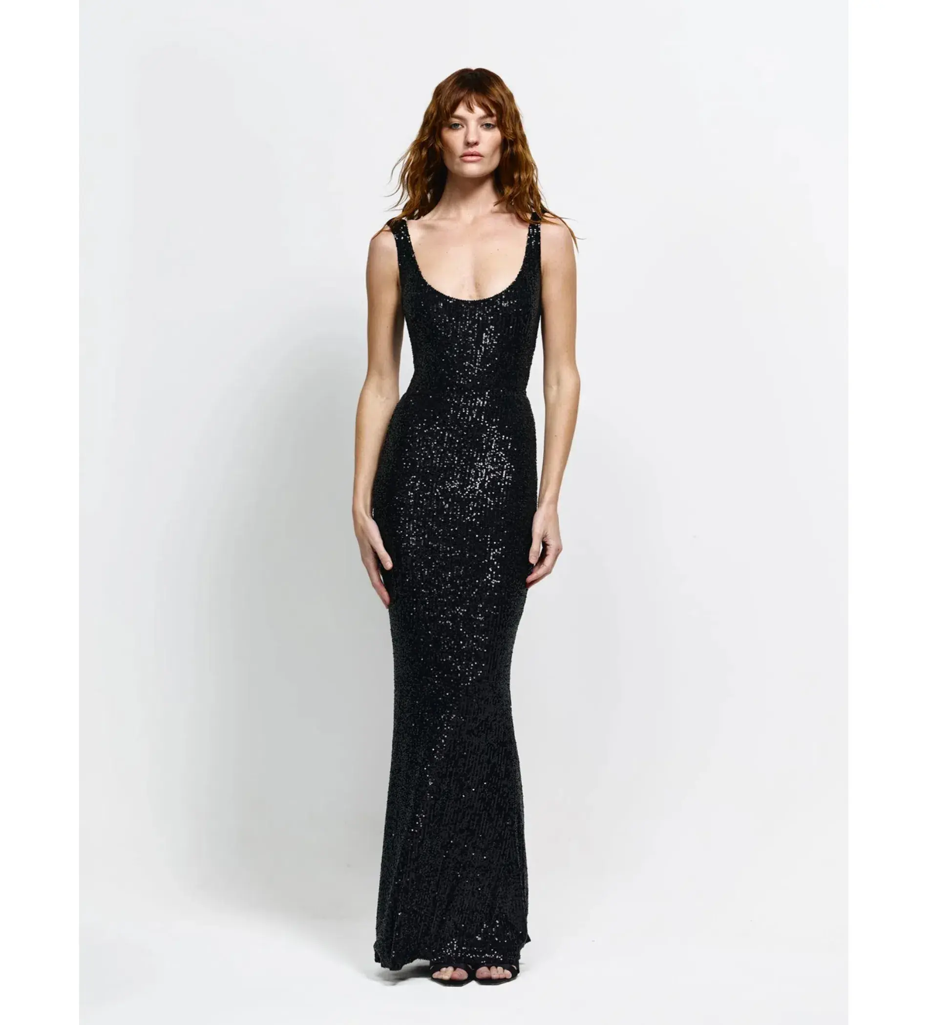 Effie Kats Colson Gown in Black Sequin Size L / AU 12 - Image 1