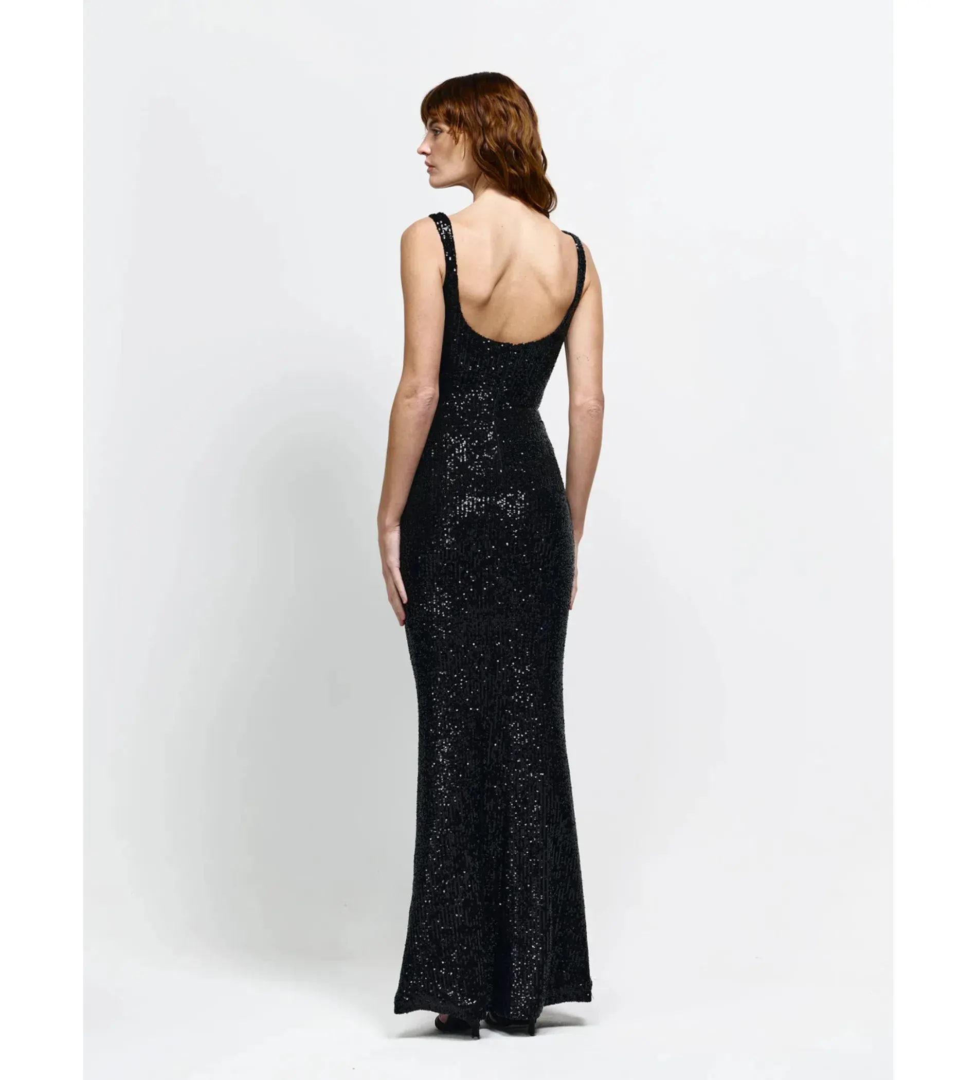 Effie Kats Colson Gown in Black Sequin Size L / AU 12 - Image 3