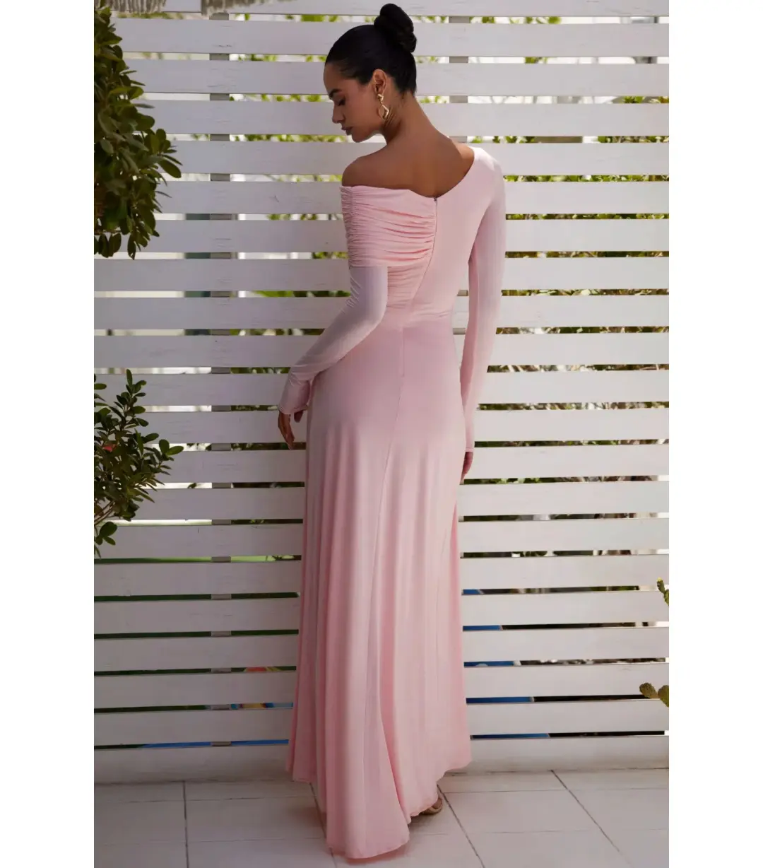 Abyss by Abby Milos Maxi Dress Pink Size S / AU 8 for rent on The Volte - main image