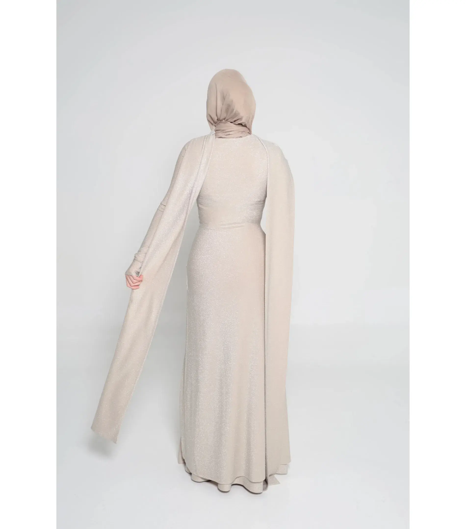Alaía Muse Elara Maxi Dress Champagne Size S / AU 8 - Image 3