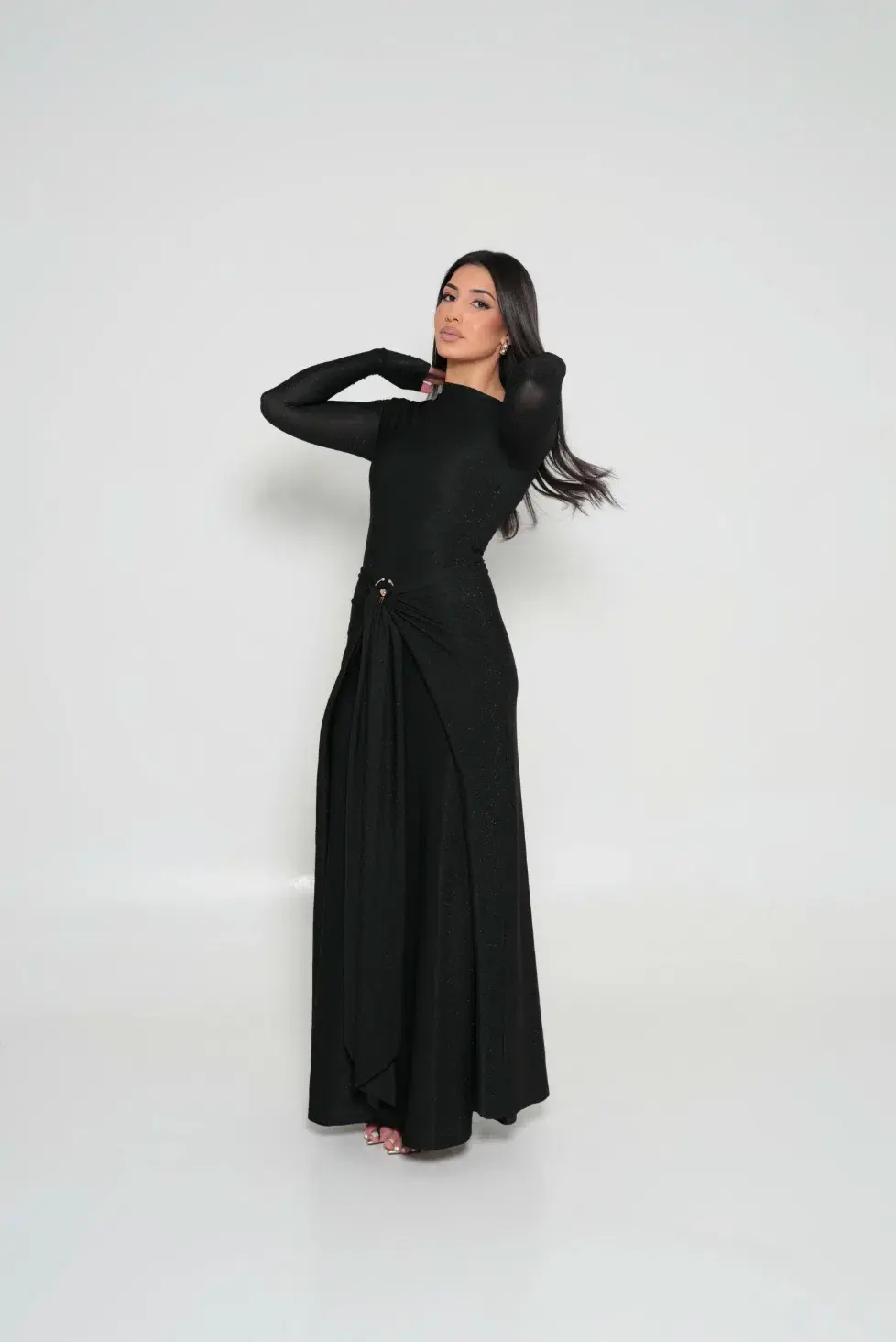 Alaía Muse Aleena Maxi Dress in Black Size S / AU 8 for rent on The Volte - main image