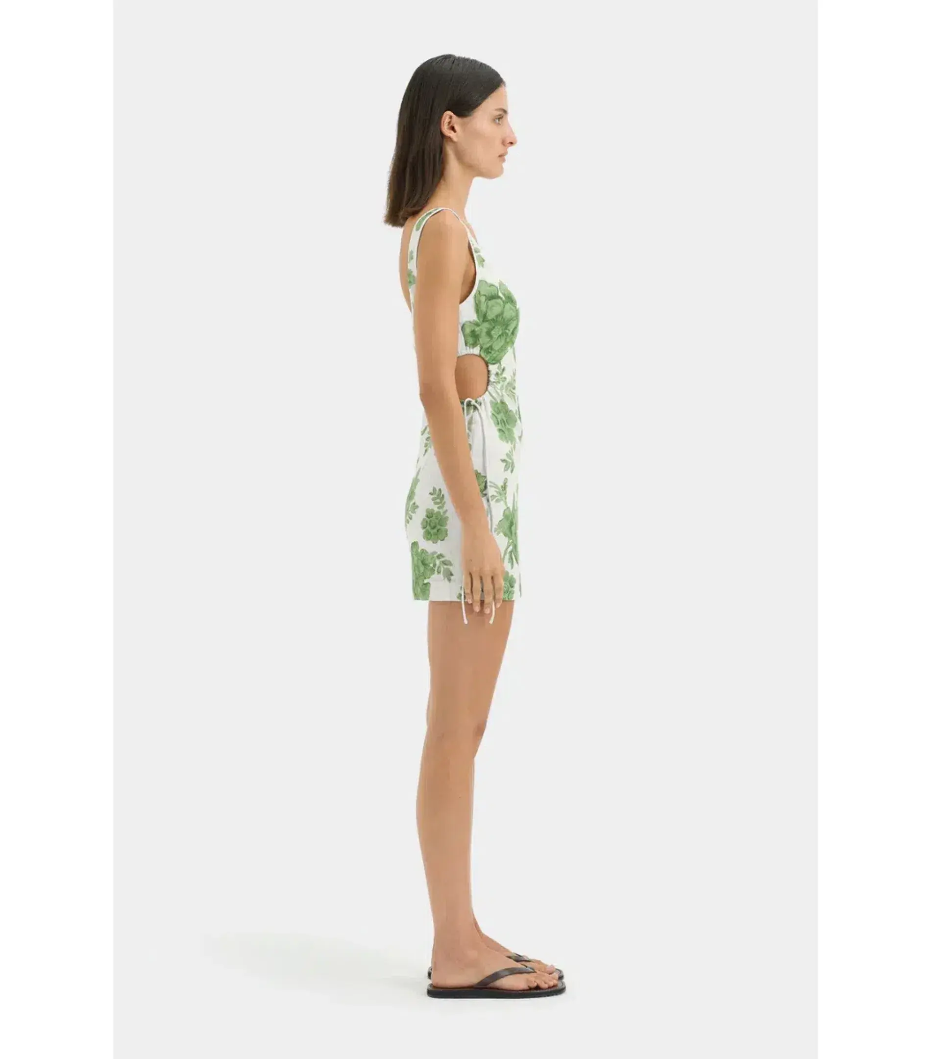 Sir The Label Gardella Cut Out Mini Dress Frisa Print Size 1 / AU 8 - Image 2
