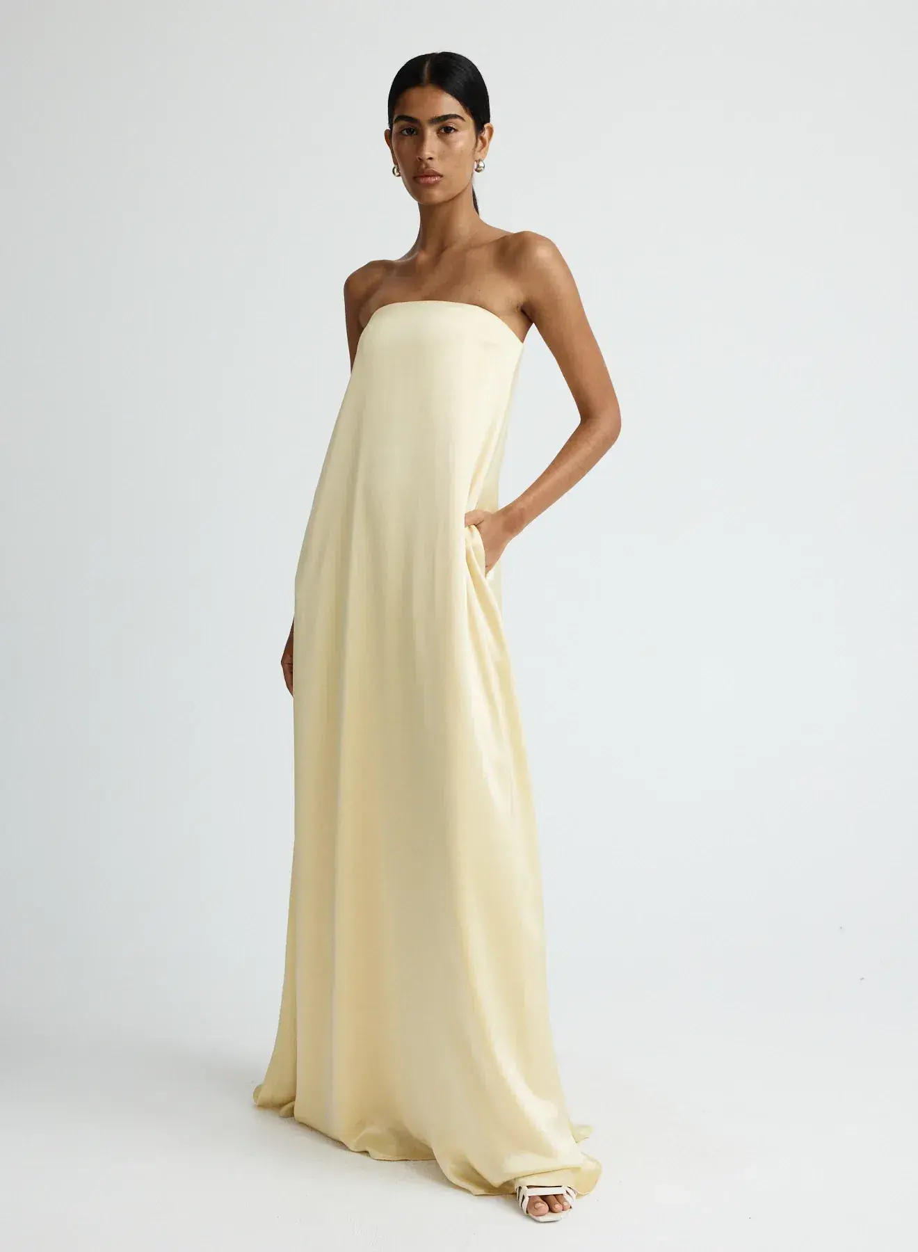 Anna Quan Delfina Maxi Dress in Champagne Size 12 - Image 1