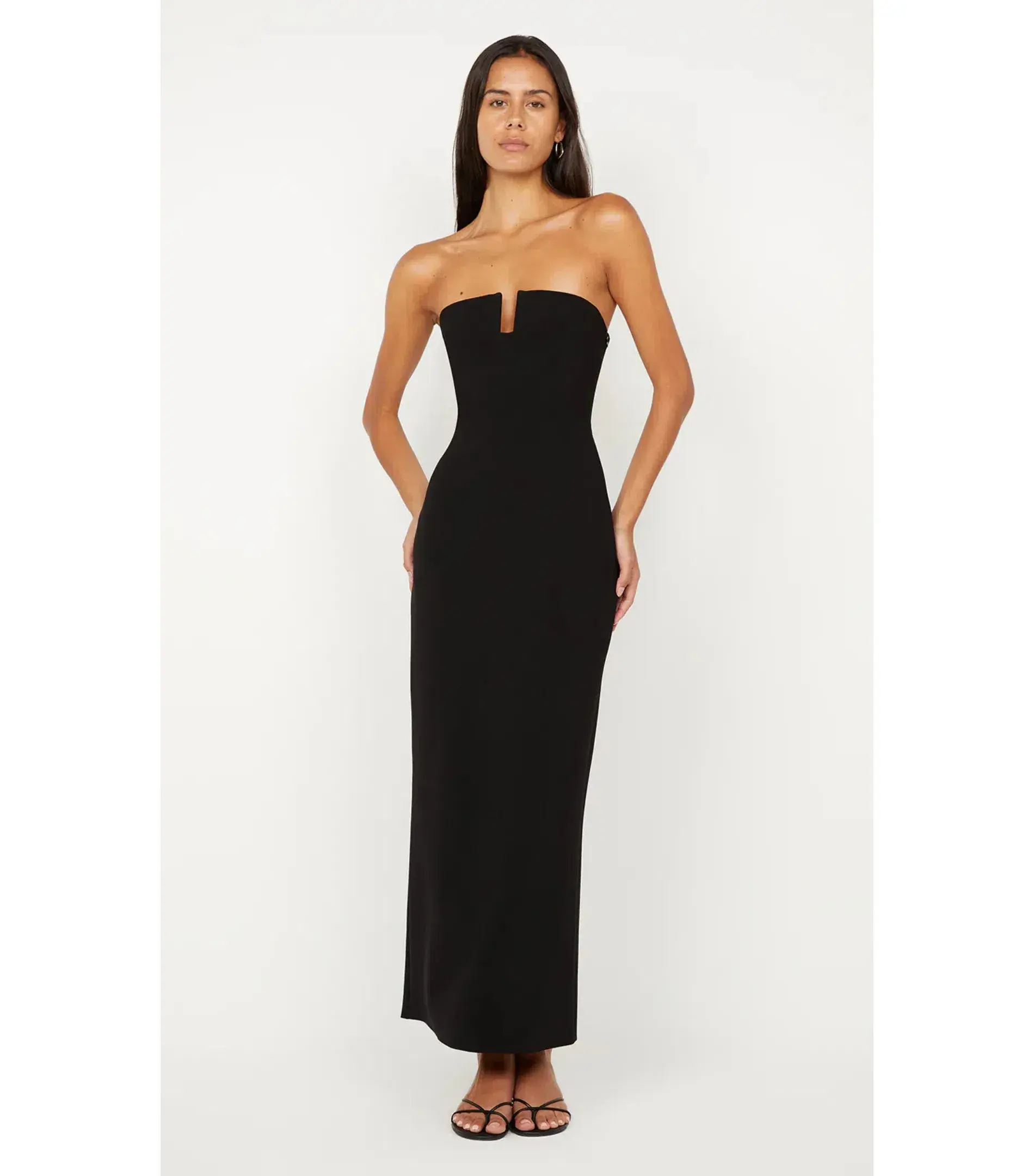 Bec & Bridge Rafi Strapless Maxi Dress Black Size AU 8  - Image 1
