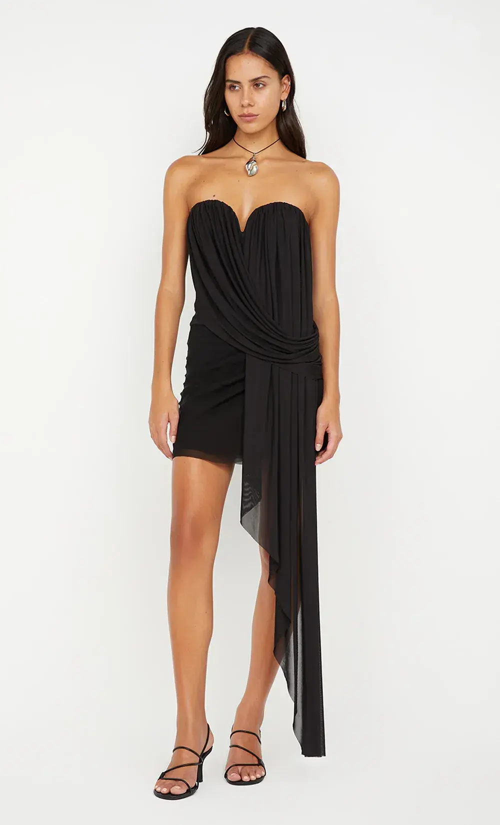 Bec & Bridge Danka Strapless Mini Dress in Black Size 8 - Image 1