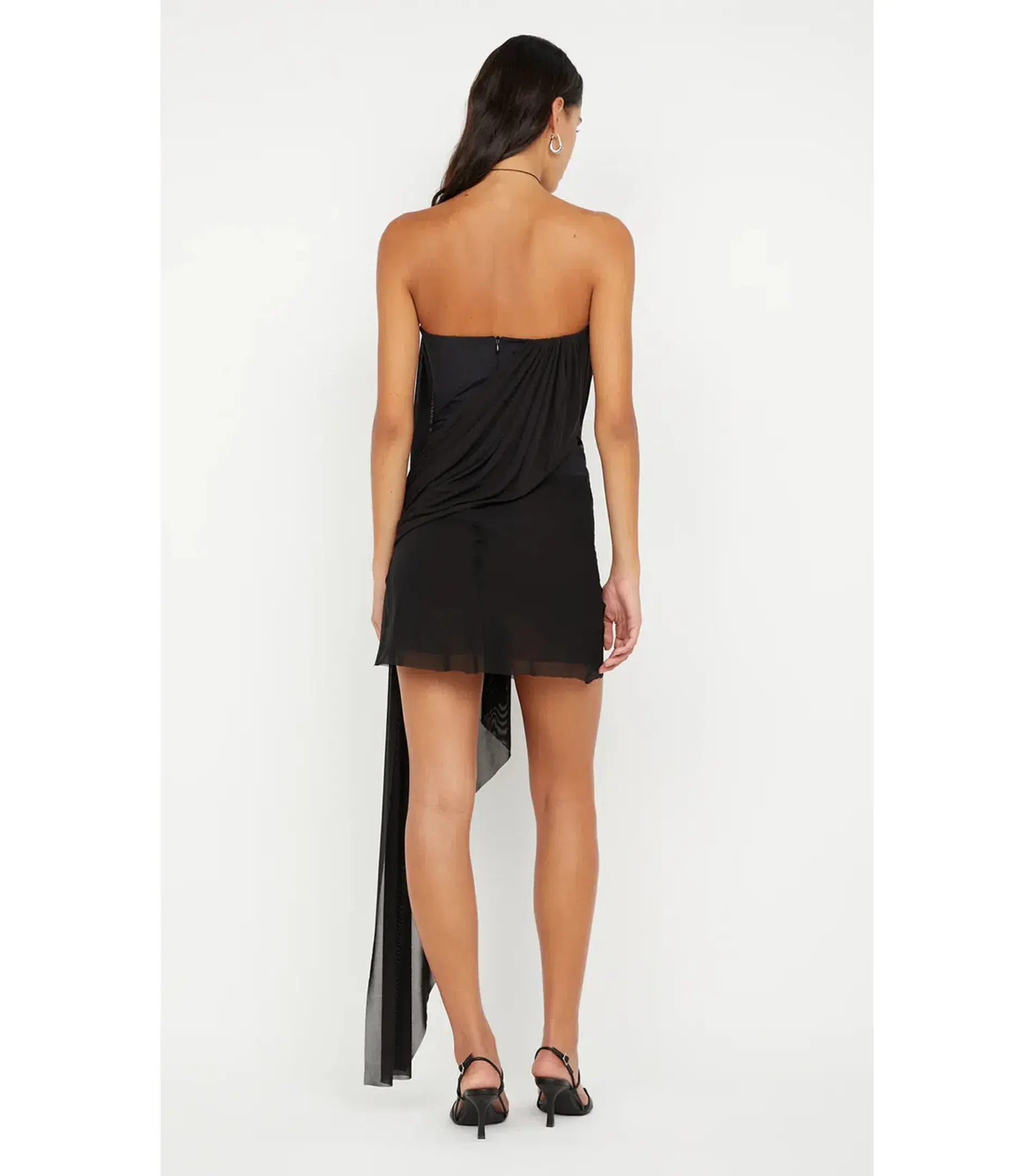 Bec & Bridge Danka Strapless Mini Dress Black Size AU 10 - Image 2