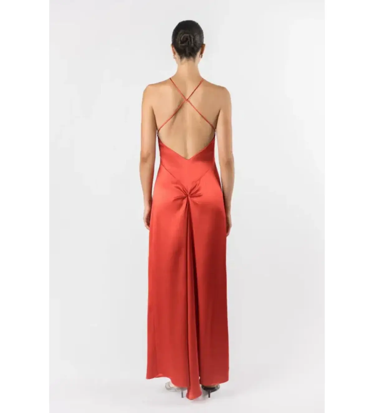 One Fell Swoop Yuki Maxi Dress Tori Satin Size 10 - Image 4
