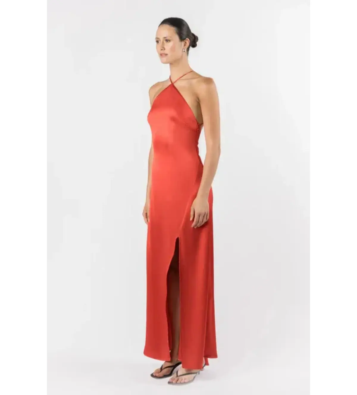One Fell Swoop Yuki Maxi Dress Tori Satin Size 10 - Image 2