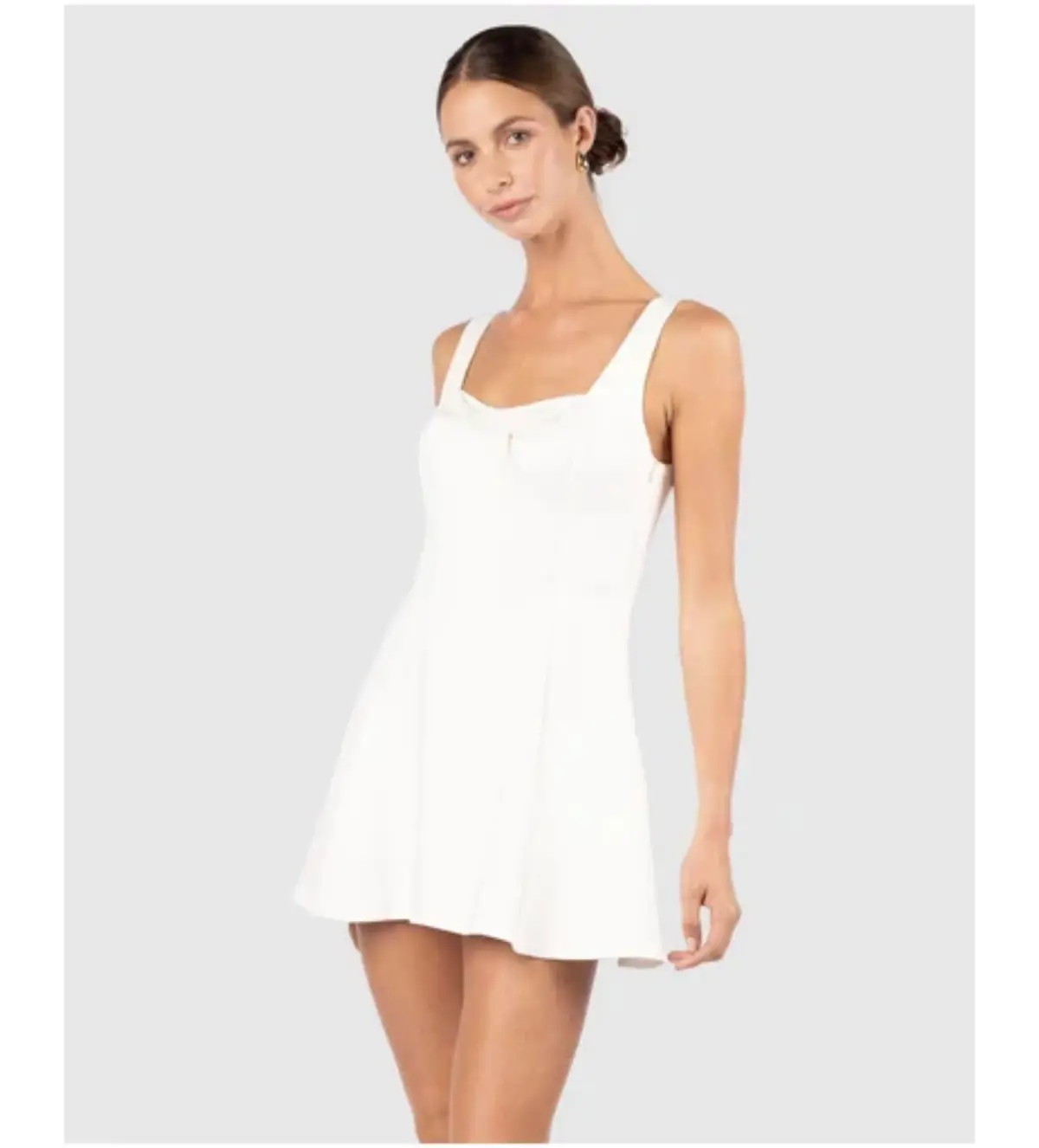 One Fell Swoop Kiku Bow Mini Dress White Size 12 - Image 3