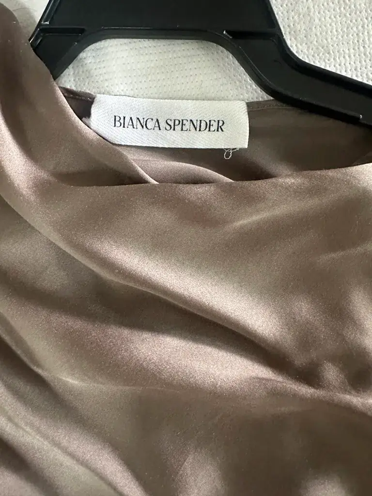 Bianca Spender Bronze Silk Roma Gown Size AU 12 - Image 5