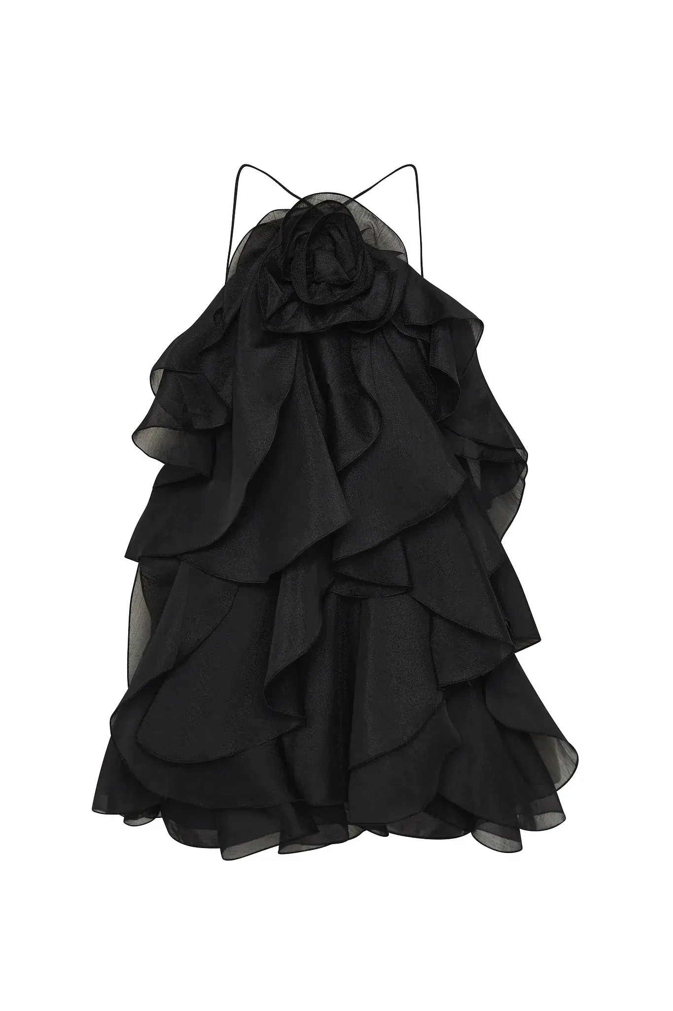 Aje Pandorea Layered Mini Dress Black Size 6 - Image 6