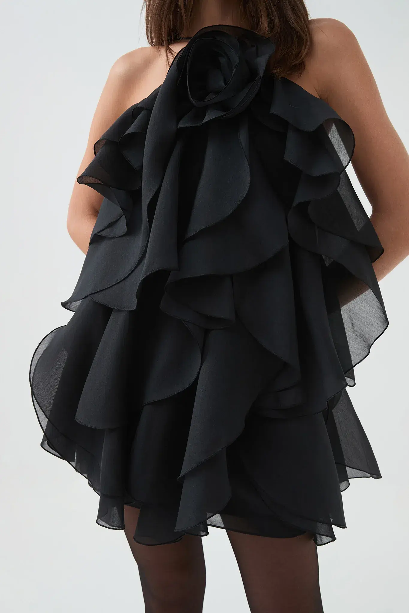 Aje Pandorea Layered Mini Dress Black Size 6 - Image 2