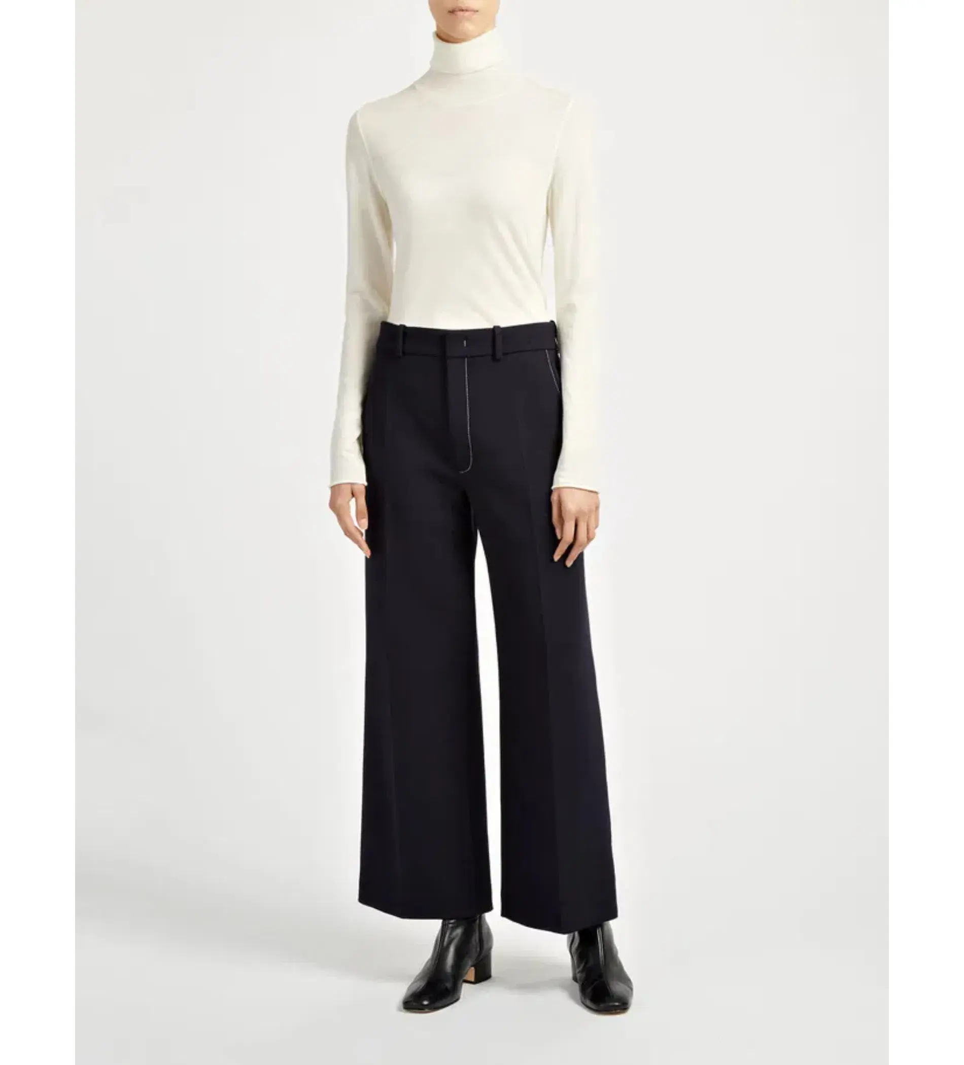 Joseph Bi-Stretch Ferrandi Crop Trousers Size AU 8 - Image 1