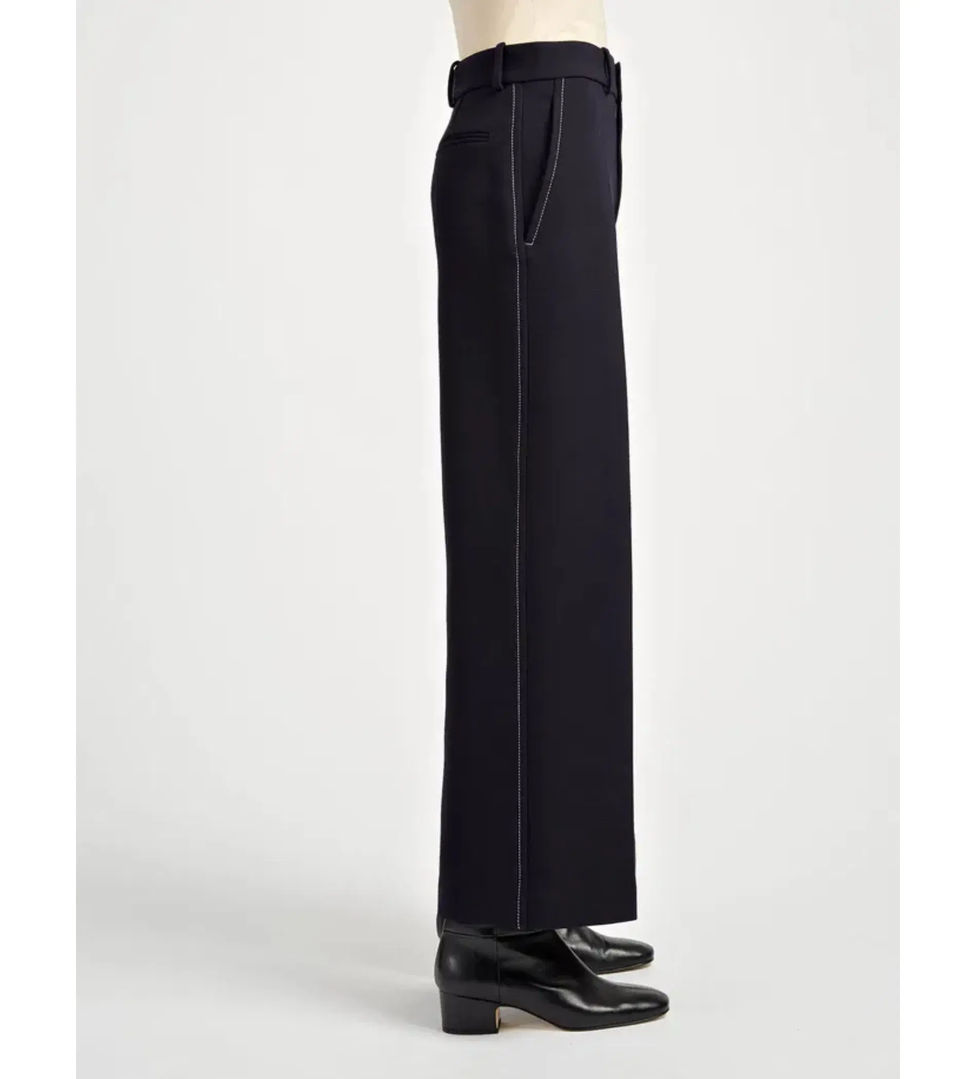 Joseph Bi-Stretch Ferrandi Crop Trousers Size AU 8 - Image 2