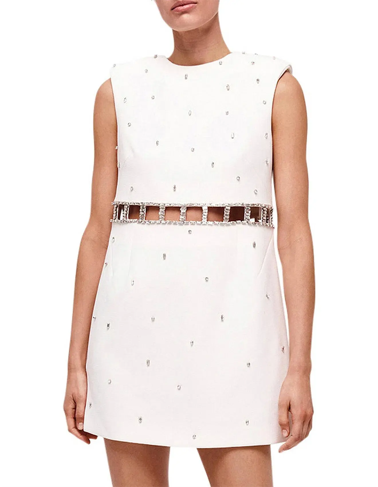 Rachel Gilbert Aliyah Mini Dress White Size 14 - Image 5
