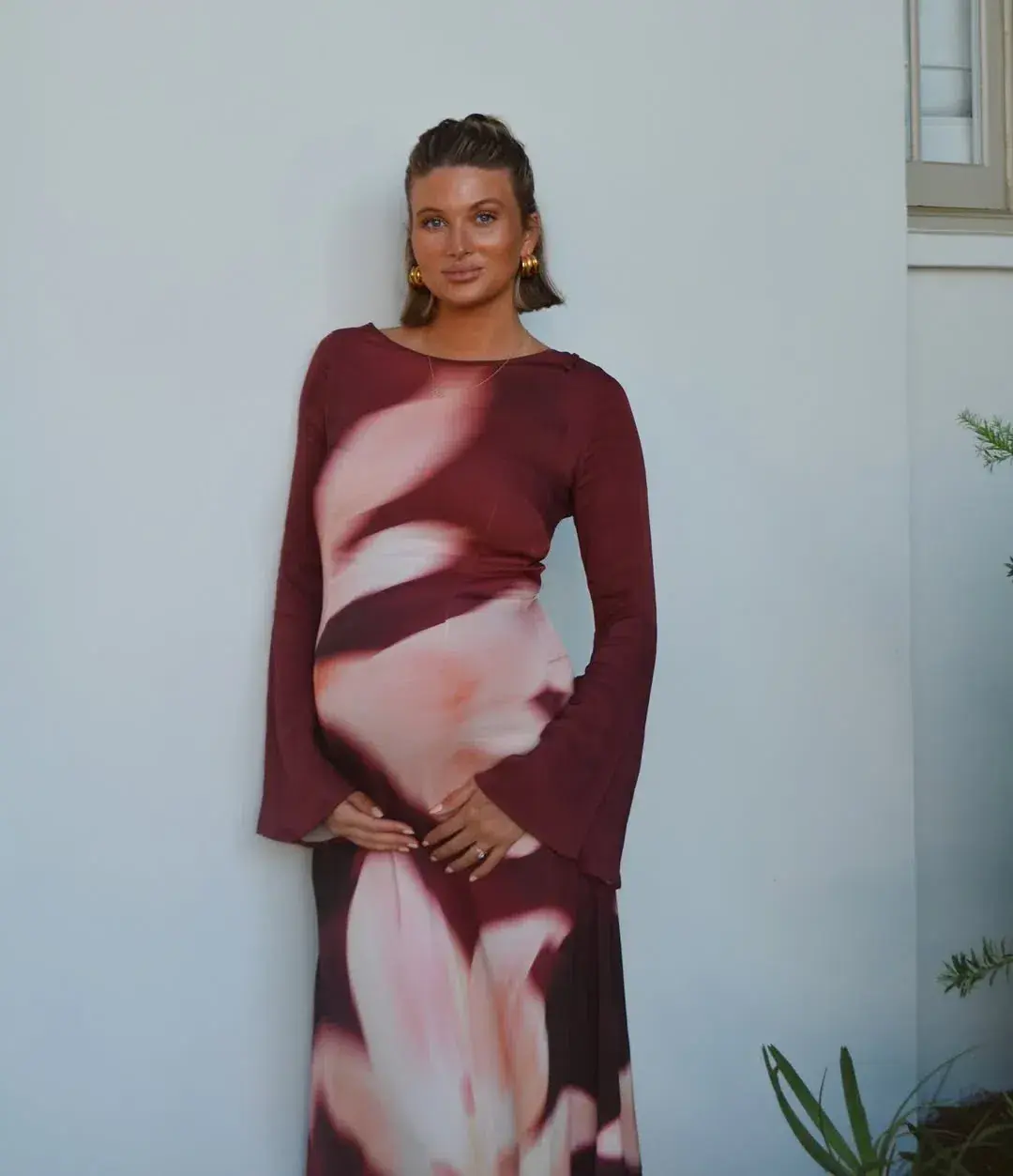 The Wolf Gang Leona Maxi Dress in Cocoa Flower Size 12 - Image 4