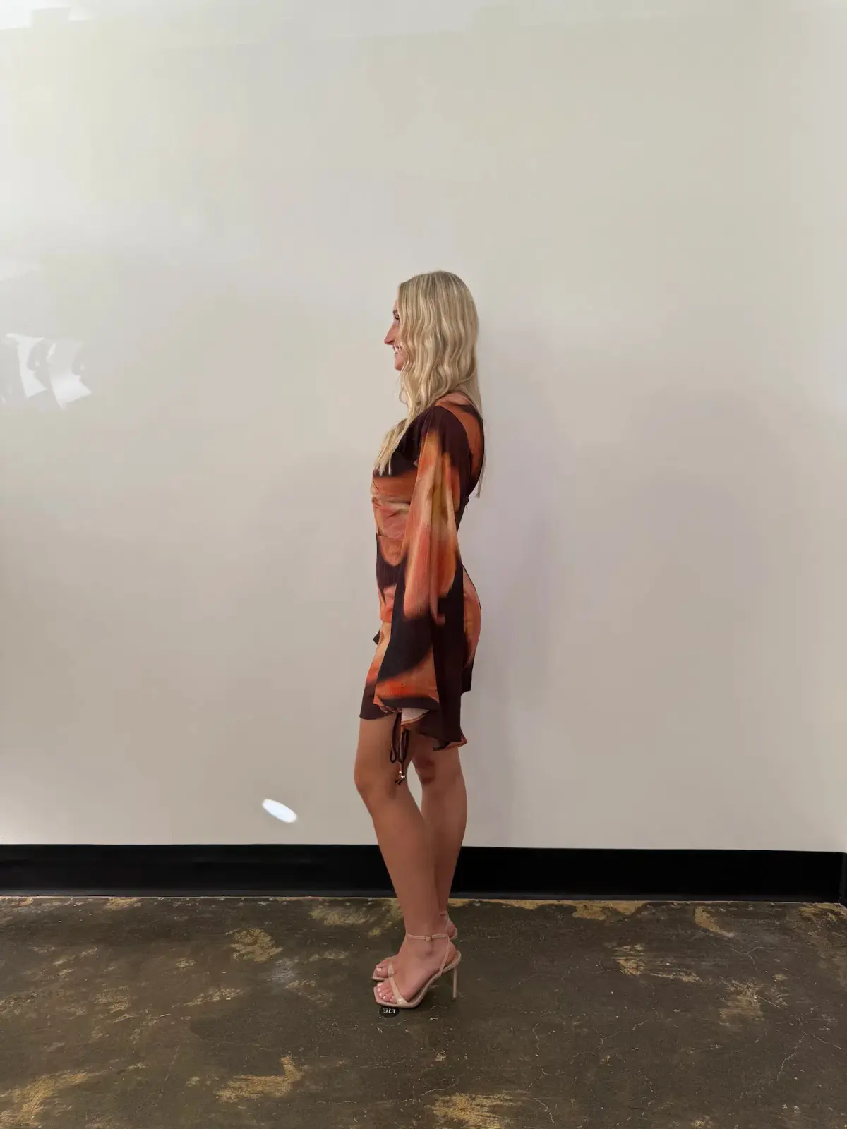 The Wolf Gang Zoya Mini Dress in Cocoa flower Size AU 12 - Image 3