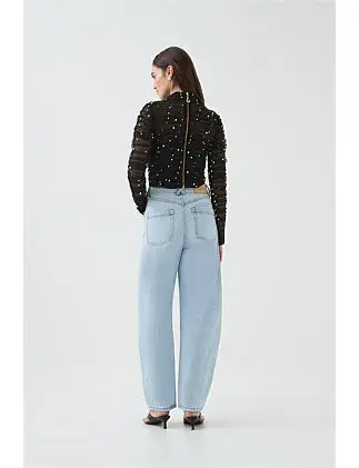 Aje Juniper Crop Top Black Size 8 for rent on The Volte - main image